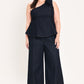 Dark denim Flying Tomato Urban Stitch denim pants with classic five-pocket design and straight-leg fit.