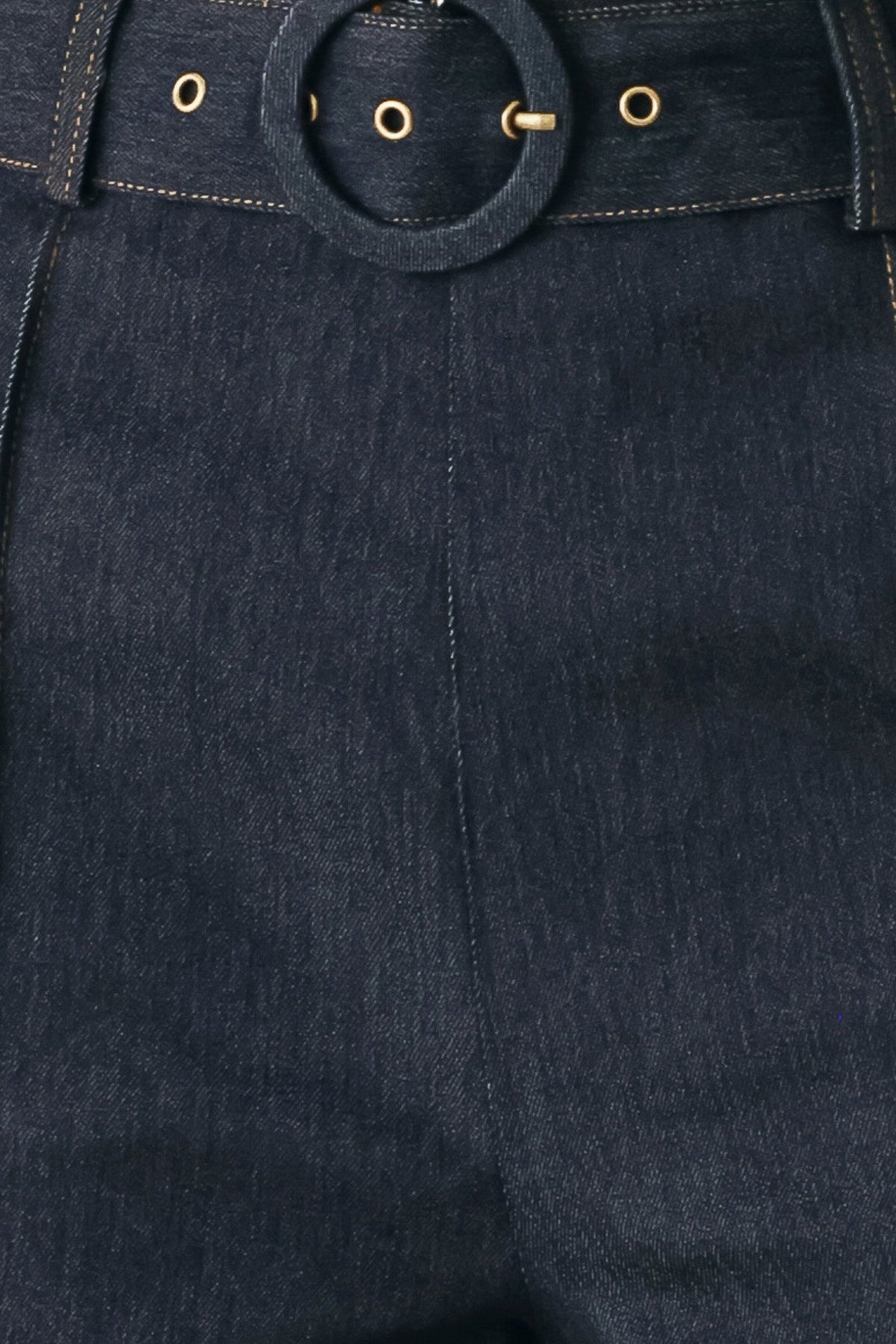 Dark denim Urban Stitch pants by Flying Tomato, showing front view with classic five-pocket design and straight-leg fit.