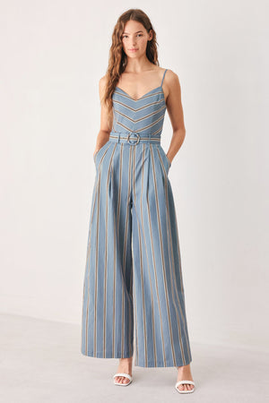 HAMPTON STRIPE WOVEN JUMPSUIT
