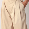 PARCHMENT RELAXED-FIT WOVEN PANTS - CHAMPAGNE