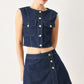 ICONIC INDIGO DENIM SKORT
