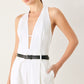 PRETTY MOMENT HALTER WOVEN JUMPSUIT
