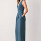 ARCTIC BLUE WOVEN JUMPSUIT