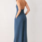 ARCTIC BLUE WOVEN JUMPSUIT