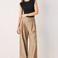 Relaxed fit stonewash woven pants by Flying Tomato, tan color, with a comfortable, casual design perfect for everyday wear.