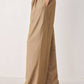 Flying Tomato stonewash relaxed woven pants in tan, featuring a loose fit and casual style for comfortable everyday wear.