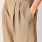 Flying Tomato stonewash relaxed woven pants in tan, casual and comfortable with a loose fit and textured fabric.