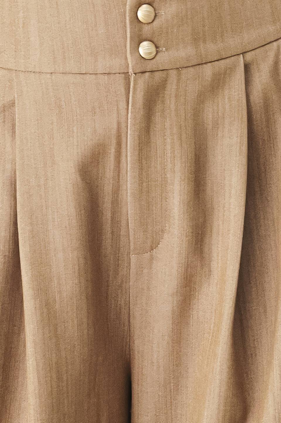 Flying Tomato stonewash relaxed woven pants in tan, featuring a comfortable fit and casual style.