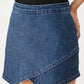 ASYMMETRIC DENIM SKORT