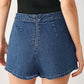 ASYMMETRIC DENIM SKORT
