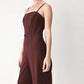 BURGUNDY MODERN MUSE WOVEN JUMPSUIT