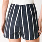 DARK RHYTHM STRIPE WOVEN SKORT