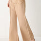 Flying Tomato Crystal Bay woven pants in camel color, featuring a relaxed fit and textured fabric detail.
