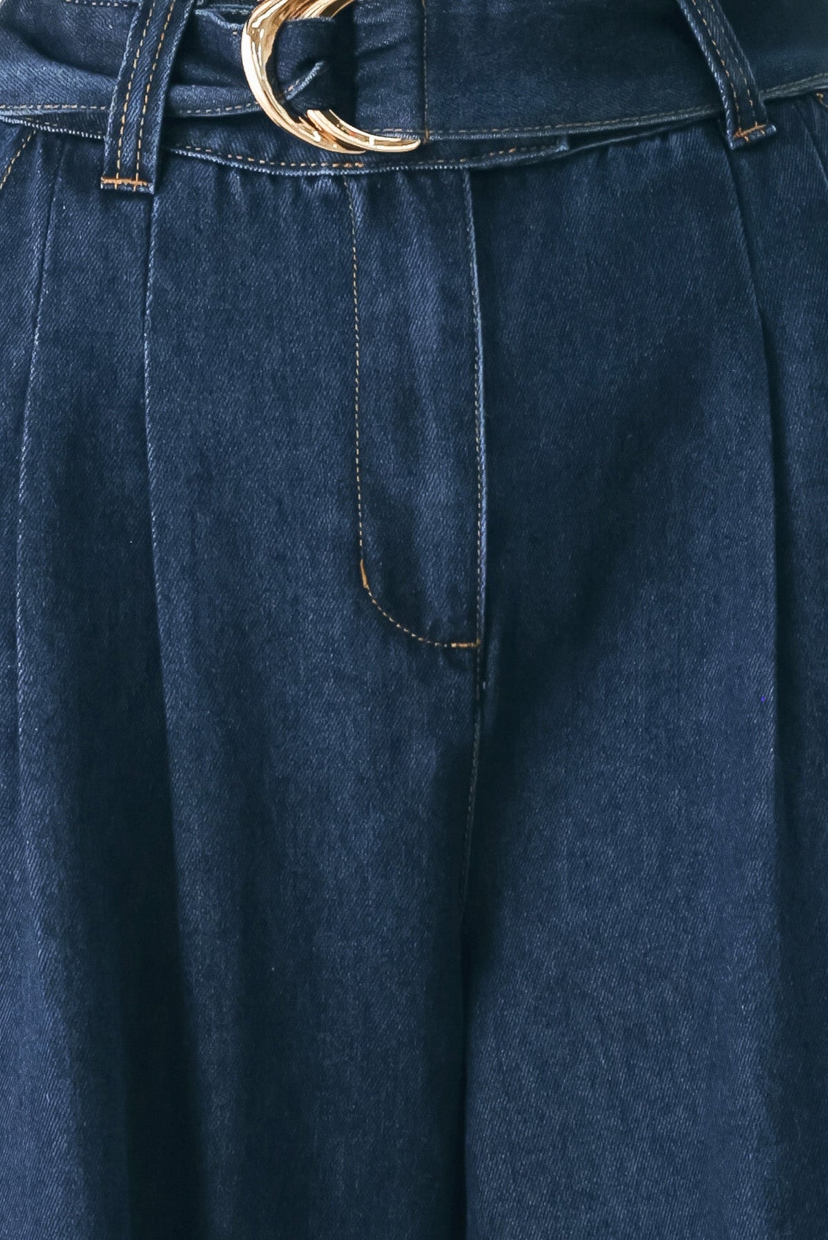 Deep indigo Flying Tomato Modern Muse denim pants with a slim fit and classic five-pocket design.