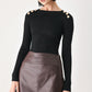 REBEL ROMANCE FAUX LEATHER SKORT
