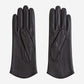 FS02Z (darkbrown) - Women’s unlined Italian lambskin leather gloves