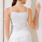 BIT OF SUNSHINE WHITE SWEATER KNIT TANK TOP