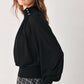 MACADAMIA DRAPED SWEATER KNIT TOP