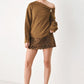 FIRESIDE CHARM CINCHED NECK SWEATER