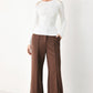 SOFT CREAM CLASSIC RIB SWEATER TOP