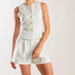 LOVE LETTERS WHITE WOVEN VEST