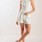 LOVE LETTERS WHITE WOVEN VEST
