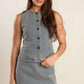 DAISY DATE DENIM VEST