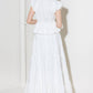 SLOW DOWN IN WHITE WOVEN TOP