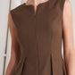 MONDAY FLOW BROWN WOVEN TOP
