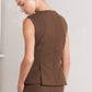 MONDAY FLOW BROWN WOVEN TOP