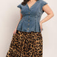 NO SECOND THOUGHT WASHED DENIM TOP