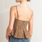 PURELY ROMANTIC WOVEN LACE CAMI TOP