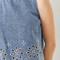 FLORAL LOVE DENIM TOP