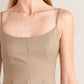 MANHATTAN PEPLUM WOVEN CAMI TOP