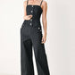 GRAPHITE CITY WOVEN TOP