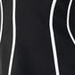 BLACK AND WHITE REIGN WOVEN TUBE TOP