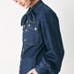 DEEP INDIGO MODERN MUSE DENIM TOP
