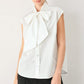 MODERN STATEMENT BOW WOVEN TOP