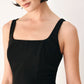 MIDNIGHT ROMANCE SQUARE NECK PEPLUM TOP