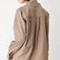 MOCHA MUSE SCARF TIE BUTTON DOWN TOP