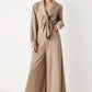 MOCHA MUSE SCARF TIE BUTTON DOWN TOP