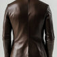 Finley Brown Leather Blazer - Leather Blazer for Men Brown