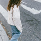Floral Kids Half-Zip