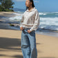 Floral Women's Half-Zip