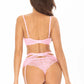 Floral Lace Garter Belt Axami Allure Pink-3