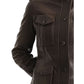 Florence Leather Brown Jacket - Women Leather Jacket Brown