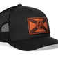 Florida Flag Trucker Hat  |  Leather FL Snapback
