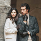 Francesca (brown) - Italian lambskin leather gloves with brown rabbit fur lining