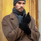 Napoli (dark grey) - Italian 100% cashmere ribbed scarf (unisex)