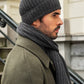 Milano (dark grey) - Italian 100% cashmere ribbed beanie (unisex)